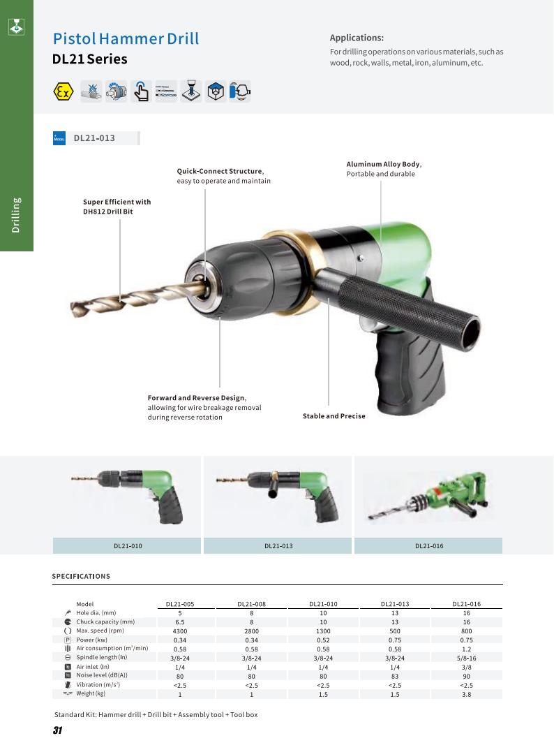 ROSIT Pneumatic Pistol Hammer Drill